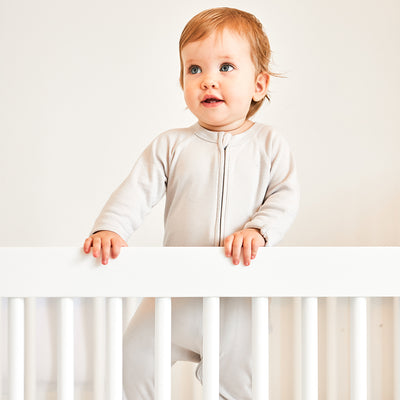 Goumikids Unisex Baby Footie Pajamas Organic Sleeper Clothes, 6-9M Desert Mist - VMInnovations