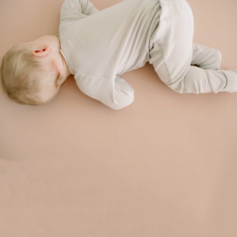 Goumikids Unisex Baby Footie Pajamas Organic Sleeper Clothes, 12-18M Desert Mist