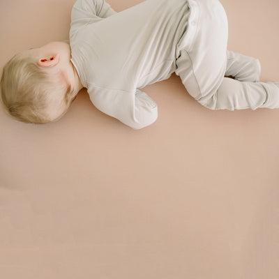Goumikids Unisex Baby Footie Pajamas Organic Sleeper Clothes, 6-9M Desert Mist - VMInnovations