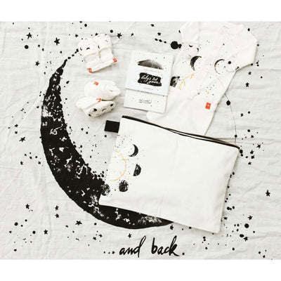 Goumikids Organic Baby Welcome Home Outfits Accessories Bundle, 0-3M Many Moons - VMInnovations