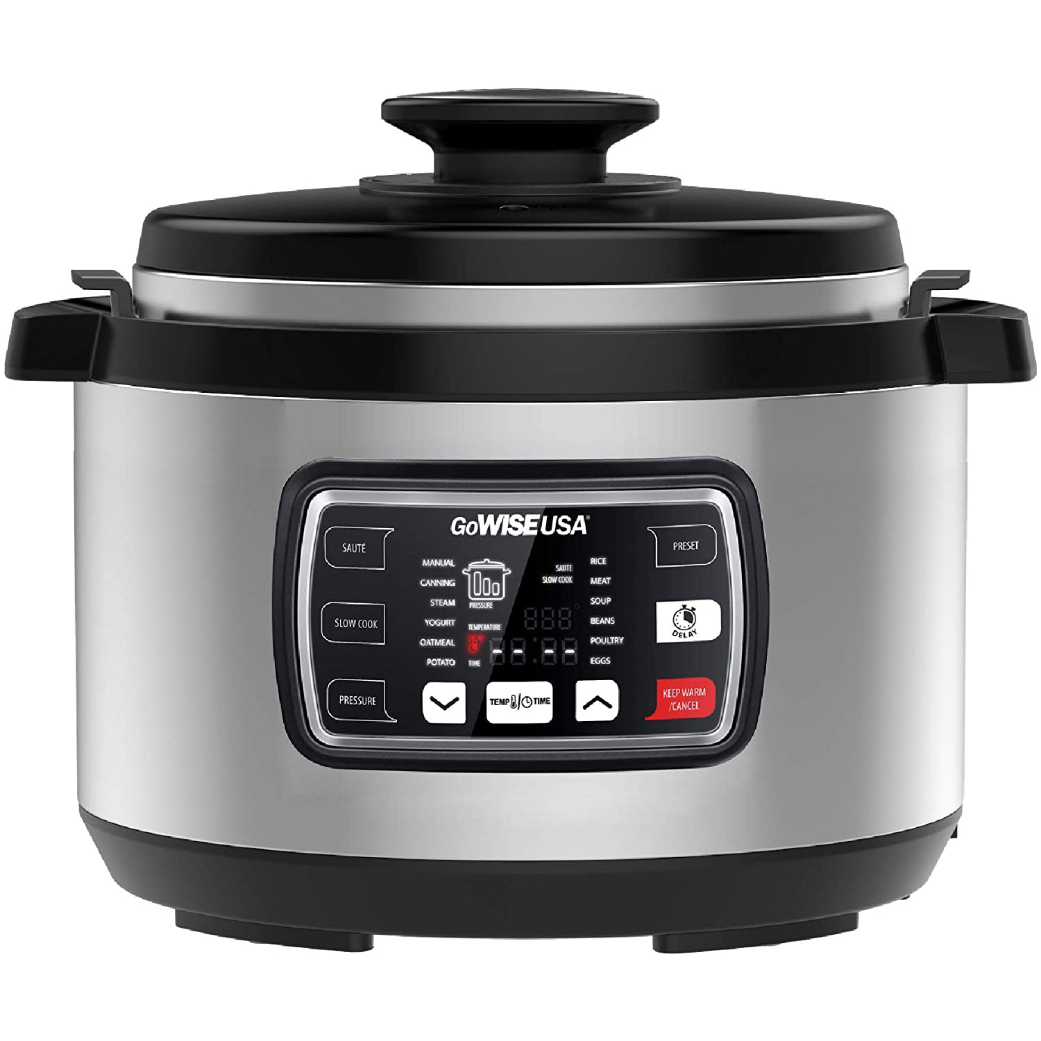 GoWise 12-in-1 Multi Functional 9.5 Qt Stainless Steel Pressure Cooker(Open Box)
