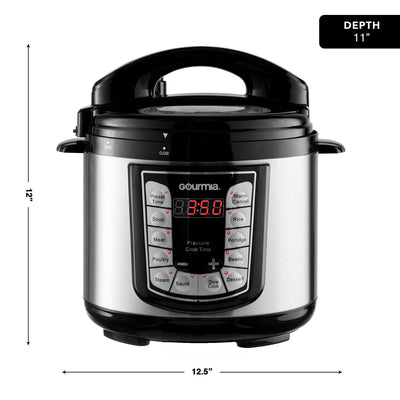 Gourmia Smart Pot 4 Quart Multimode 13 Program Pressure Cooker, (Open Box)