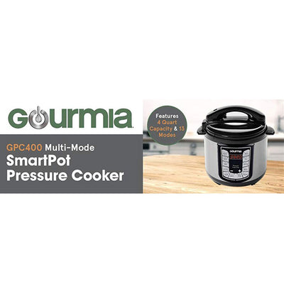 Gourmia Smart Pot 4 Quart Multimode 13 Program Pressure Cooker, (Open Box)