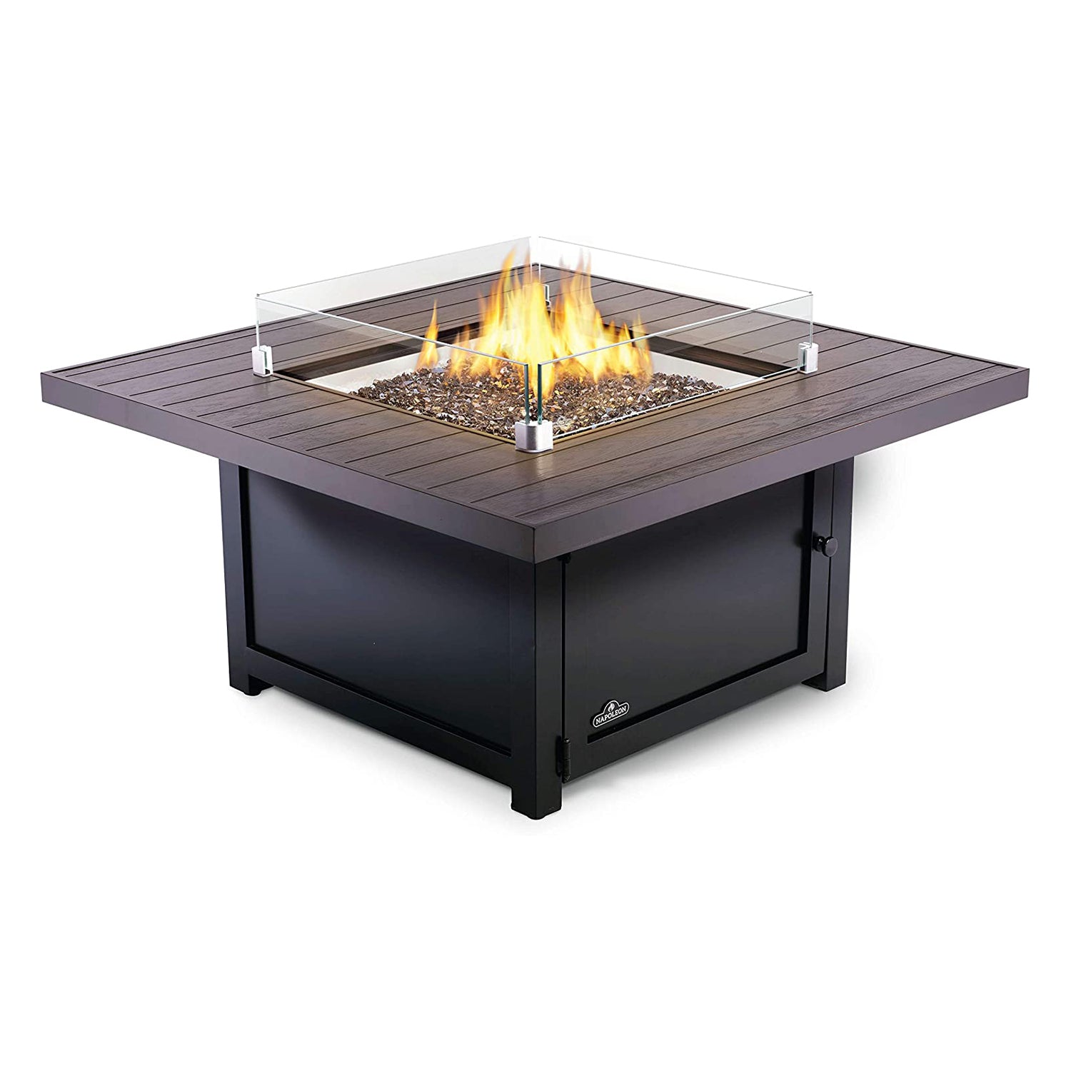 Napoleon GPFSE-WNDSCRN Square Glass Windscreen Guard for Outdoor Fire Tables