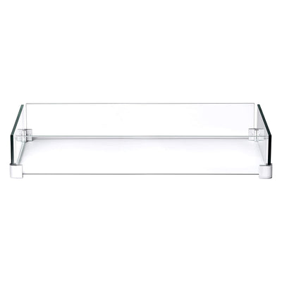 Napoleon GPFTR-WNDSCRN Rectangle Glass Windscreen Guard for Outdoor Fire Tables