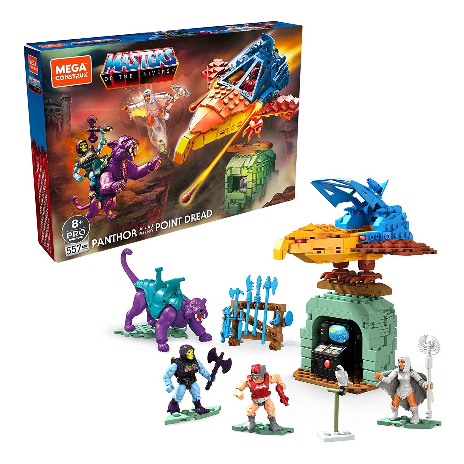 Mega Construx Masters of the Universe Panthor at Point Dread Building Toy Set - VMInnovations