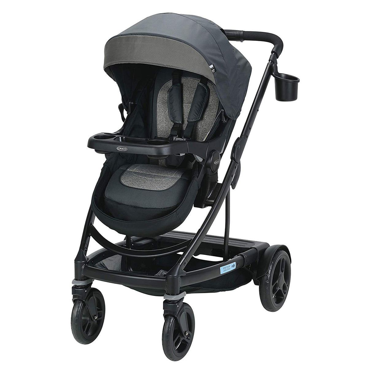 Graco UNO2DUO Single Folding Reclining Convertible Baby Travel Stroller, Bryant
