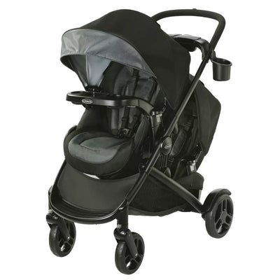 Graco Modes2Grow 4 in 1 Convertible Double Baby Toddler Stroller, Spencer Gray