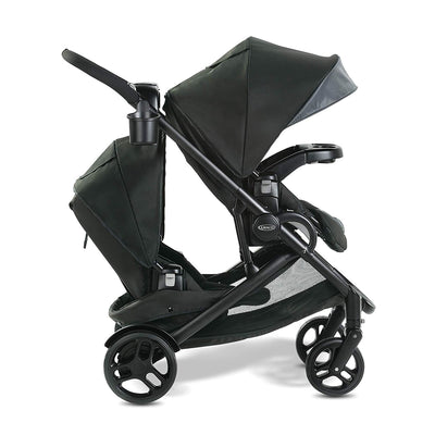 Graco Modes2Grow 4 in 1 Convertible Double Baby Toddler Stroller, Spencer Gray