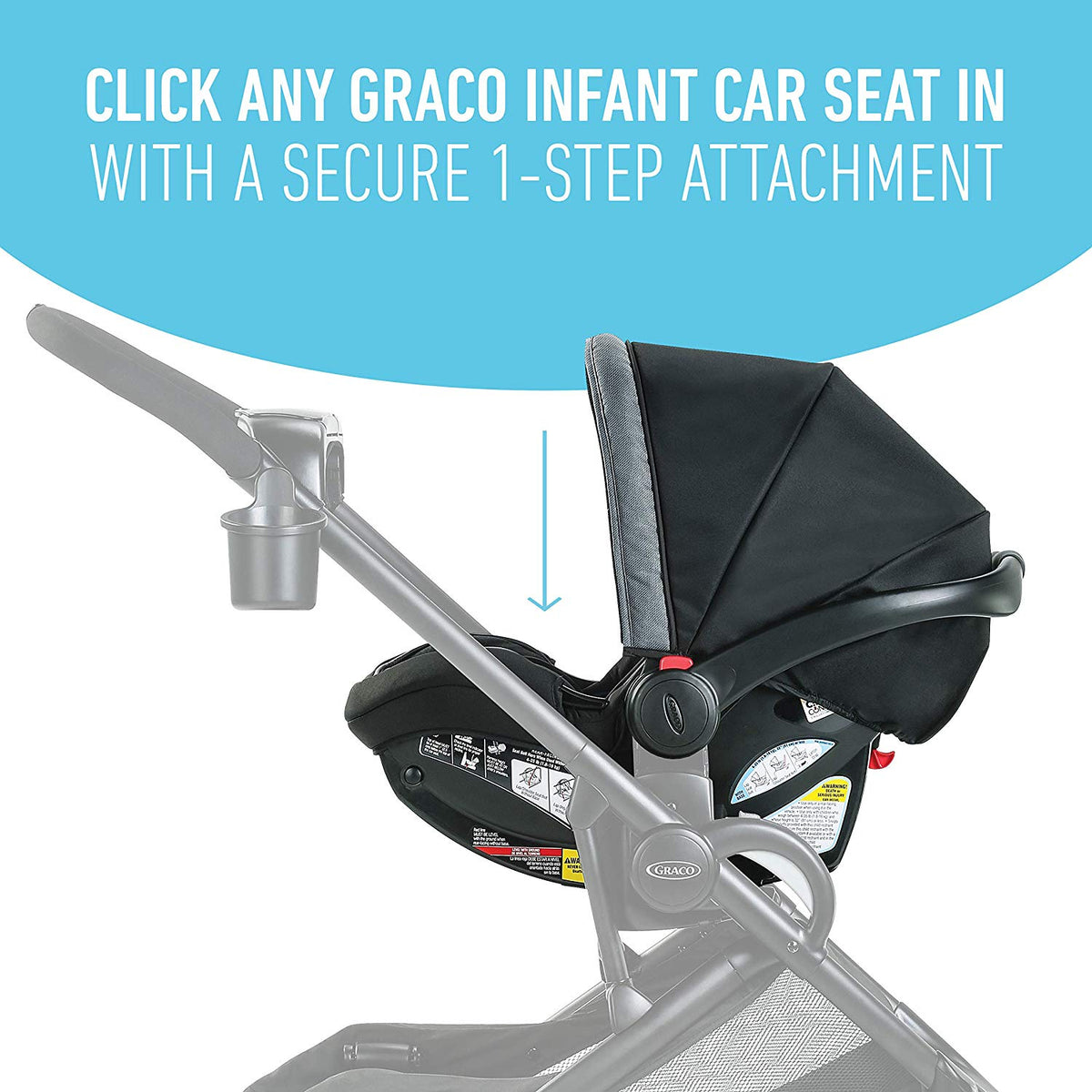 Graco Modes2Grow 4 in 1 Convertible Double Baby Toddler Stroller, Spencer Gray