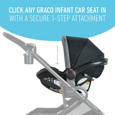 Graco Modes2Grow 4 in 1 Convertible Double Baby Toddler Stroller, Spencer Gray