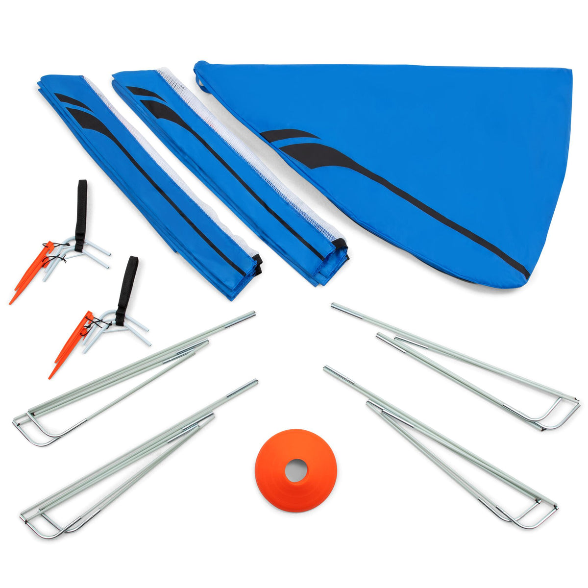 Training Equipment Pair of 4 Foot Pop Up Soccer Goals with Disc Cones (Used)