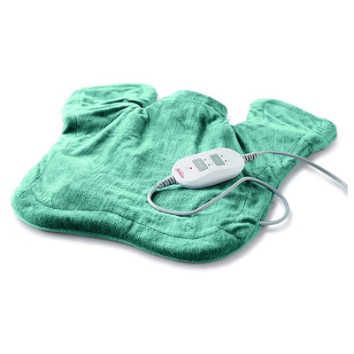 Sunbeam Pain Relief Massaging XL Renue Heat Therapy Neck and Shoulder Wrap, Jade