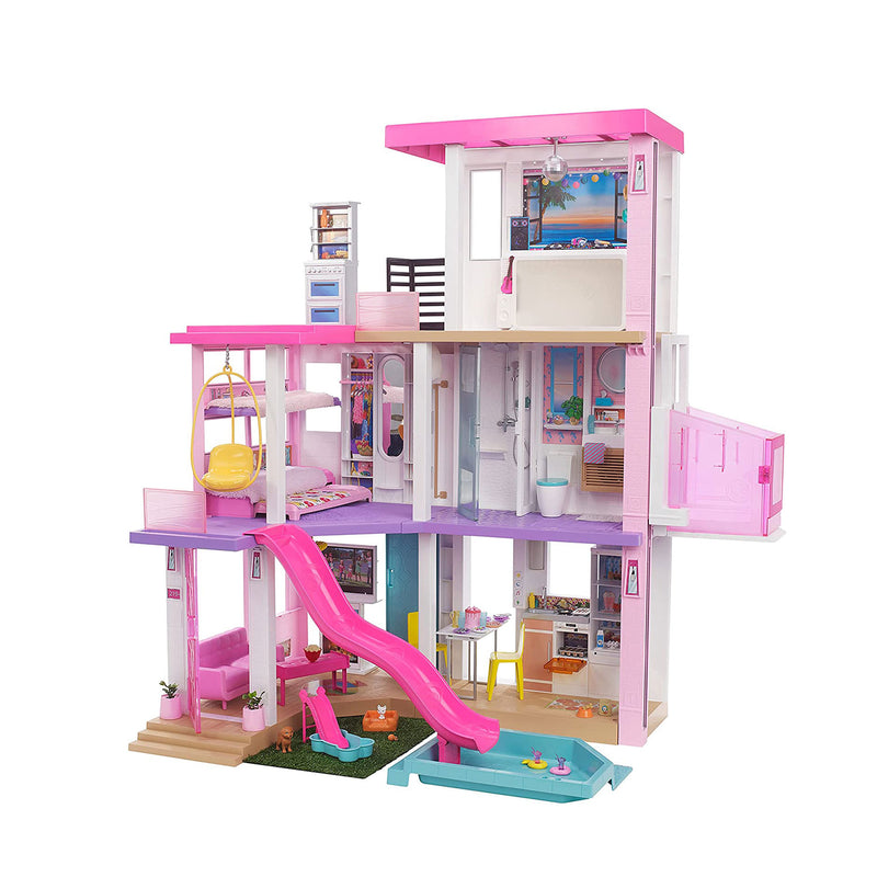 Barbie Dreamhouse 3 Story Dollhouse Playset w/ Pool, Slide, Elevator, and Lights