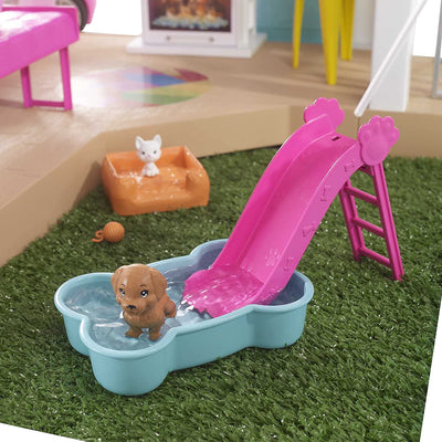 Barbie Dreamhouse 3 Story Dollhouse Playset w/ Pool, Slide, Elevator, and Lights