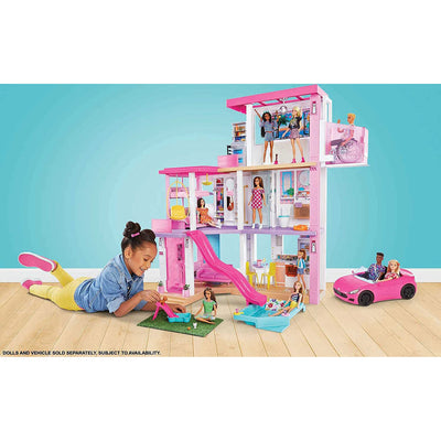 Barbie Dreamhouse 3 Story Dollhouse Playset w/ Pool, Slide, Elevator, and Lights