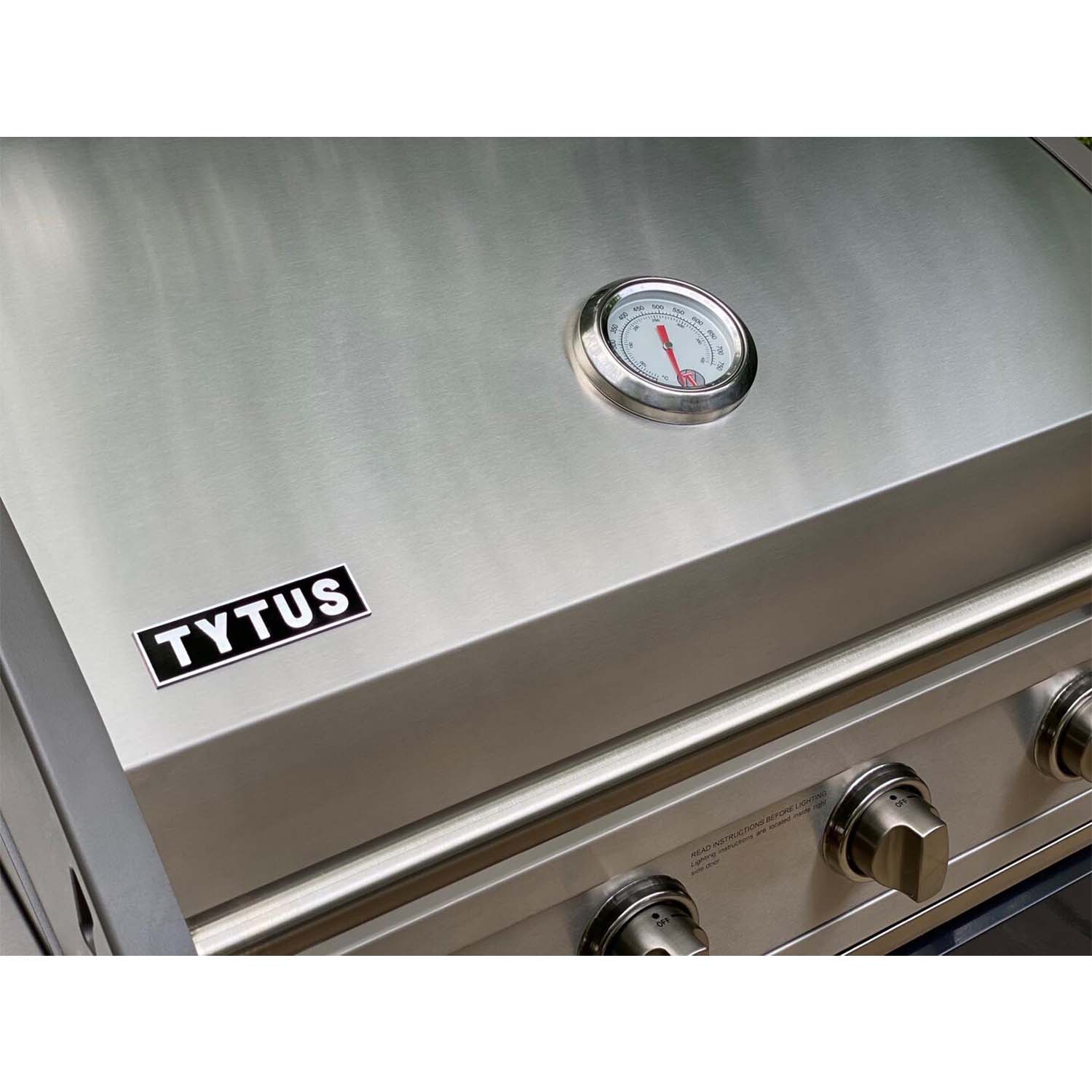 TYTUS Liquid Propane 4 Burner Gas Stainless Steel Grill Island, Charcoal Gray - VMInnovations