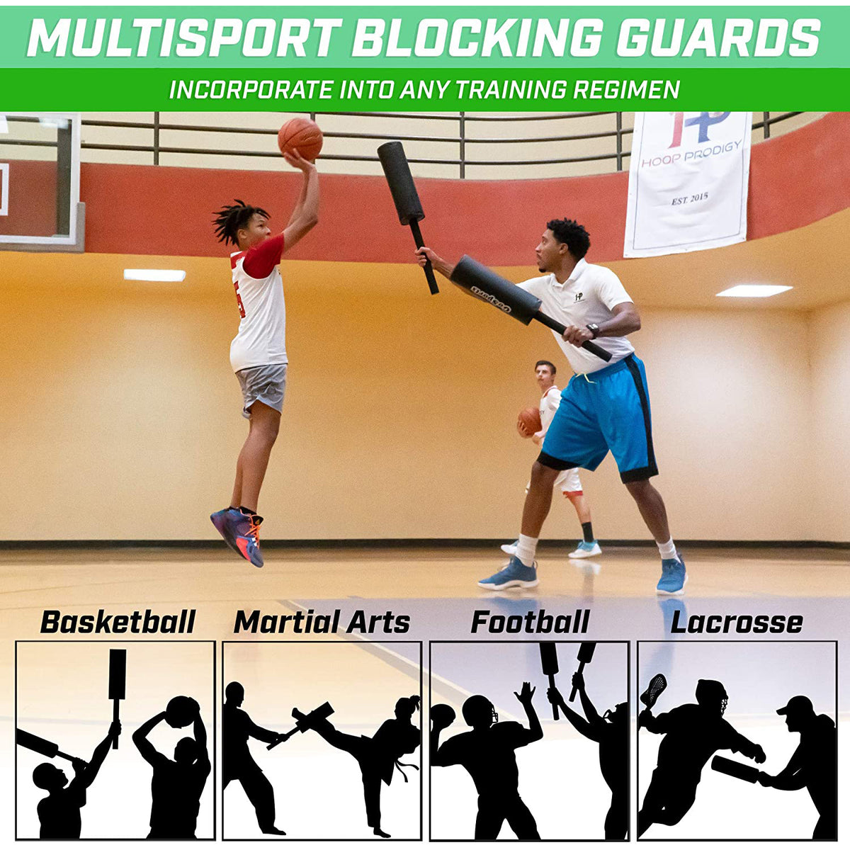 GoSports Padded Blocking Guards for Martial Arts Training (2 Pack)(Open Box)