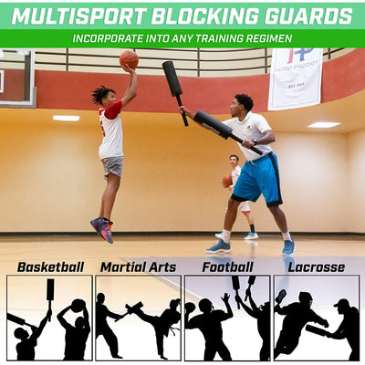 GoSports Padded Blocking Guards for Martial Arts Training (2 Pack)(Open Box)
