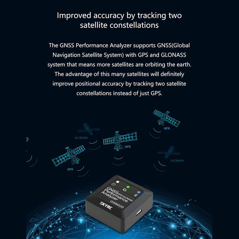 SKYRC GSM020 GNSS GPS Enabled RC Vehicle Mounted Performance Analyzer (Open Box)