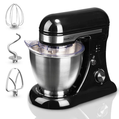 Geek Chef Stainless Steel 4.8 Qt Bowl 12 Speed Baking Food Stand Mixer (Used)