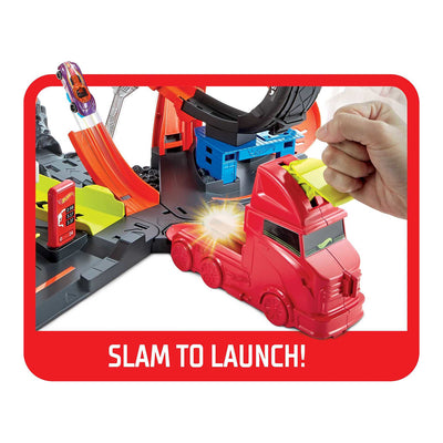 Hot Wheels Toxic Gorilla Slam Gas Station and Tire Repair Shop Car Track Playset - VMInnovations