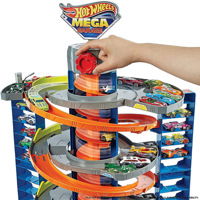 City Mega Garage Playset w/ Corkscrew Elevator & Storage for 60+ Cars (Used)