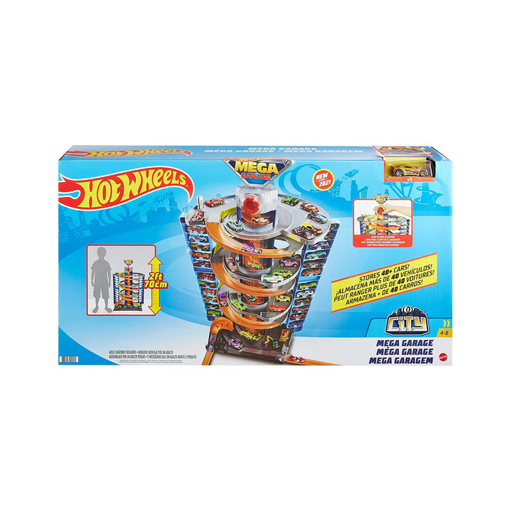 Hot Wheels City Mega Garage Playset w/Room for 60+ Cars (Open Box) - VMInnovations