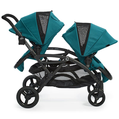 Countours Tandem Stroller and 2 Pack of Chicco KeyFit 30 Zip Air Infant Car Seat
