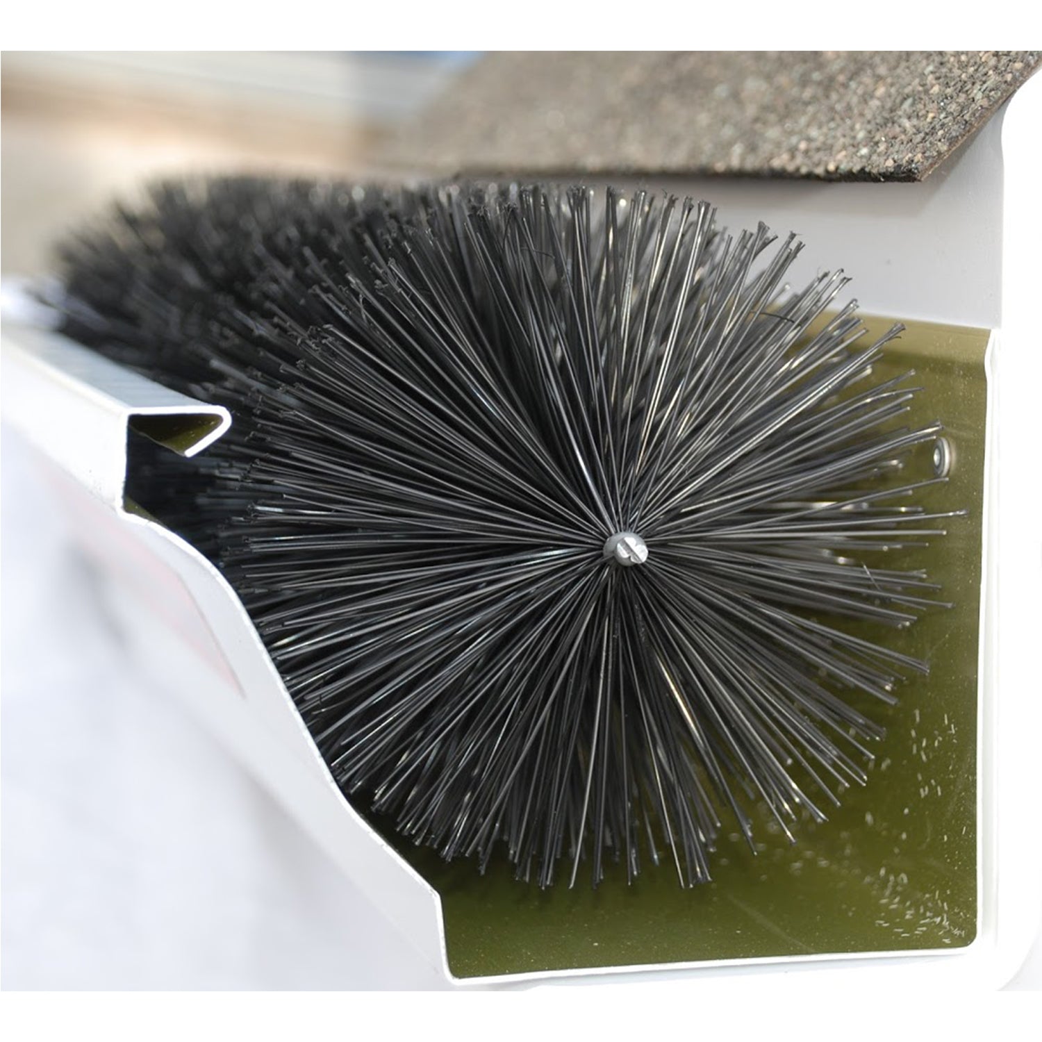 GutterBrush 6" Roof Rain Leaf Gutter Guard w/ Bristles, 60 Ft. Pack (Open Box)