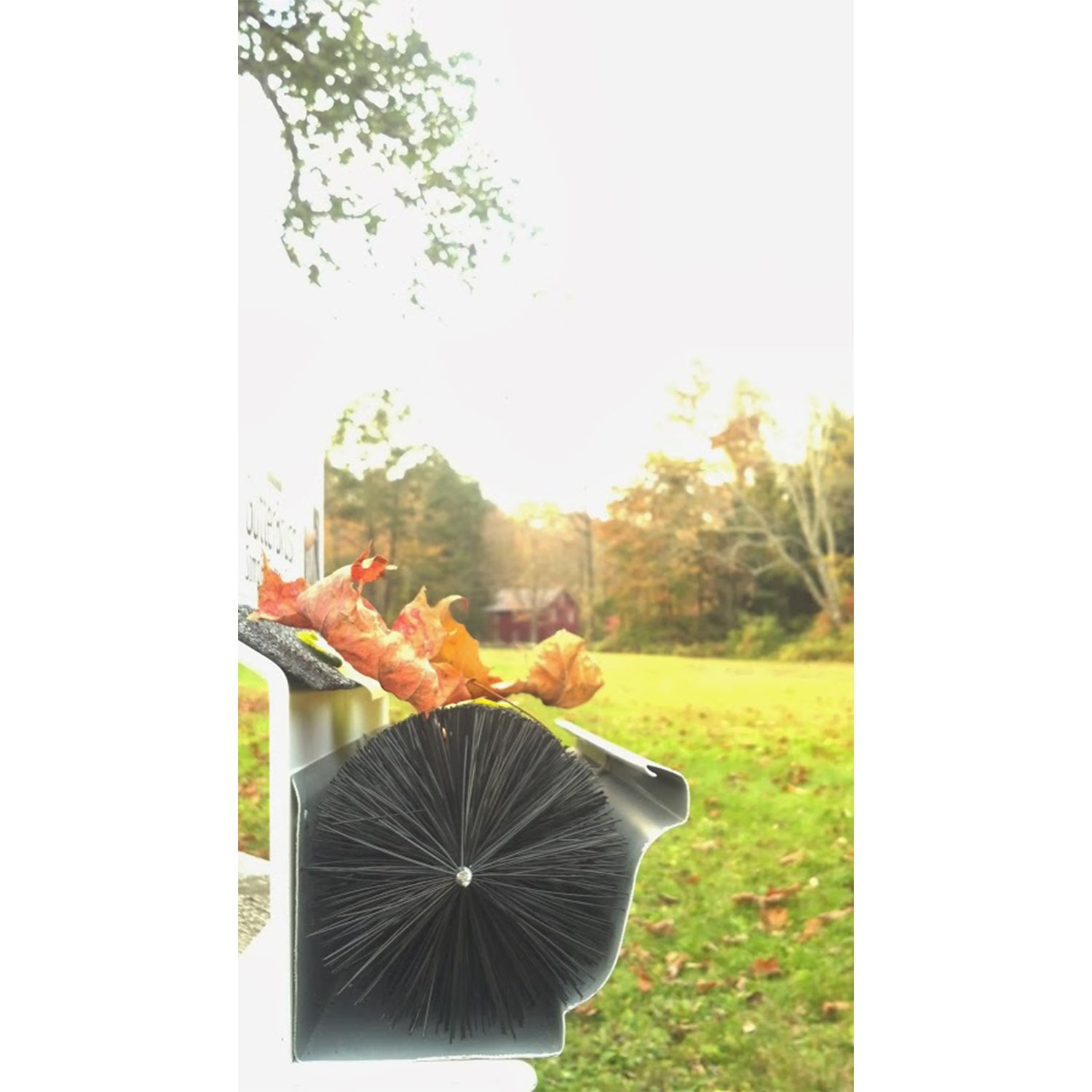 GutterBrush 6" Roof Rain Leaf Gutter Guard w/ Bristles, 60 Ft. Pack (Open Box)