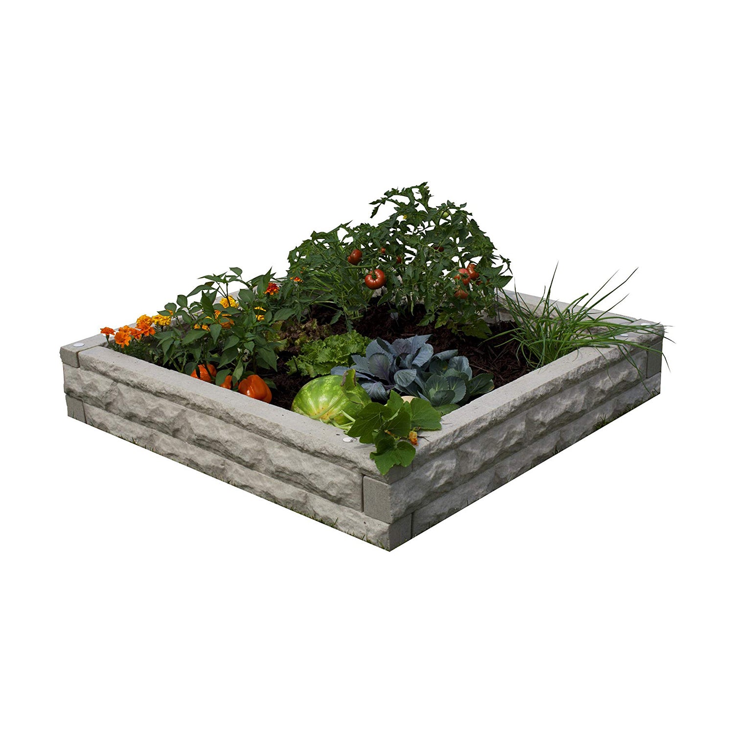 Good Ideas Garden Wizard Outdoor Self Watering Raised Garden Bed, Sandstone