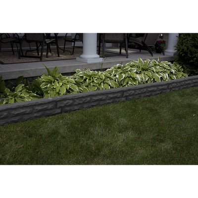 Good Ideas Garden Wizard Self Watering 4 Gallon Landscape Border, Dark Granite