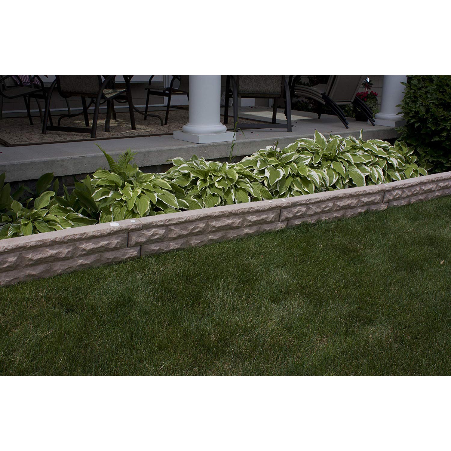 Good Ideas Garden Wizard Self Watering 4 Gallon Landscape Border, Sandstone