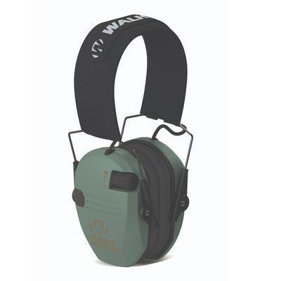 Walker's Razor Slim Shooter Sage Electronic Hearing Protection Earmuff w/ Case