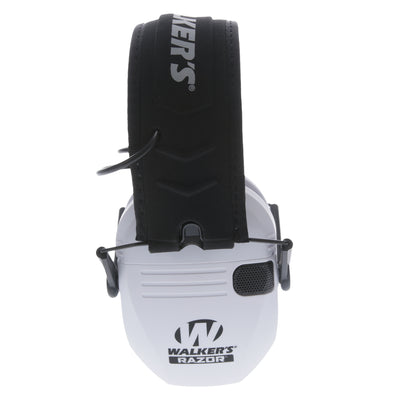 Walker's Razor Slim Shooter White Electronic Hearing Protection Earmuff w/ Case - VMInnovations