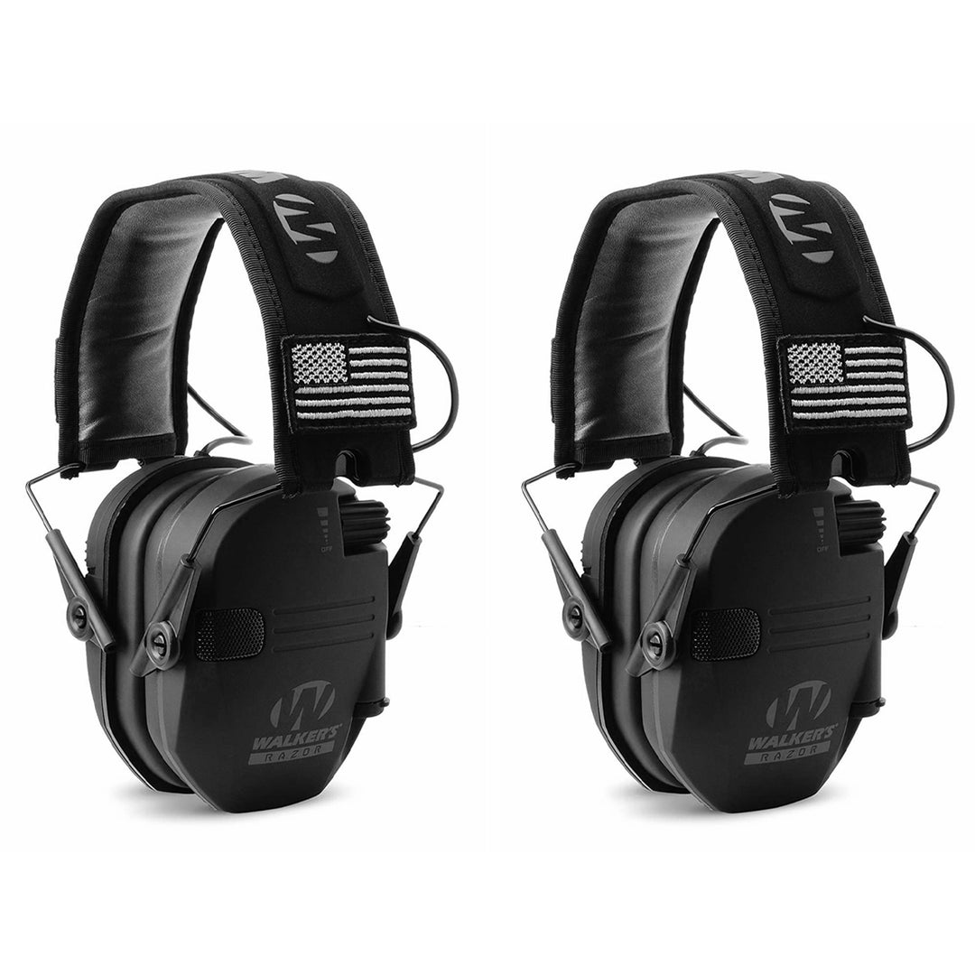 Walkers Razor Slim Shooting Ear Protection Muffs (2 Pack)