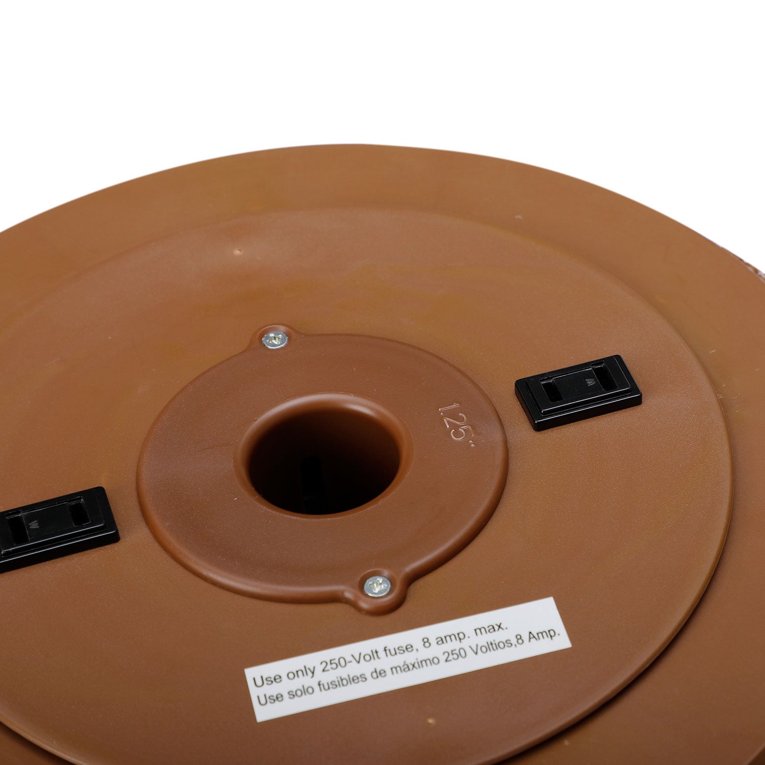 Home Heritage 1-1.75" Artificial Christmas Tree Base Rotating Metal Stand, Brown - VMInnovations