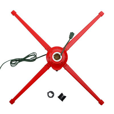 Home Heritage Metal Rotating Christmas Tree Stand for 7 Foot Trees (Open Box) - VMInnovations