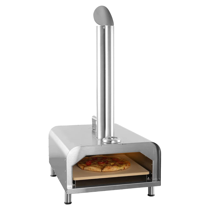GYBER Fremont Stainless Steel Portable Outdoor Wood Fired 12" Pizza Maker Oven