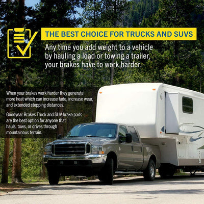 Goodyear Brakes Automotive Carbon Ceramic Truck & SUV Front Brake Pads(Open Box)