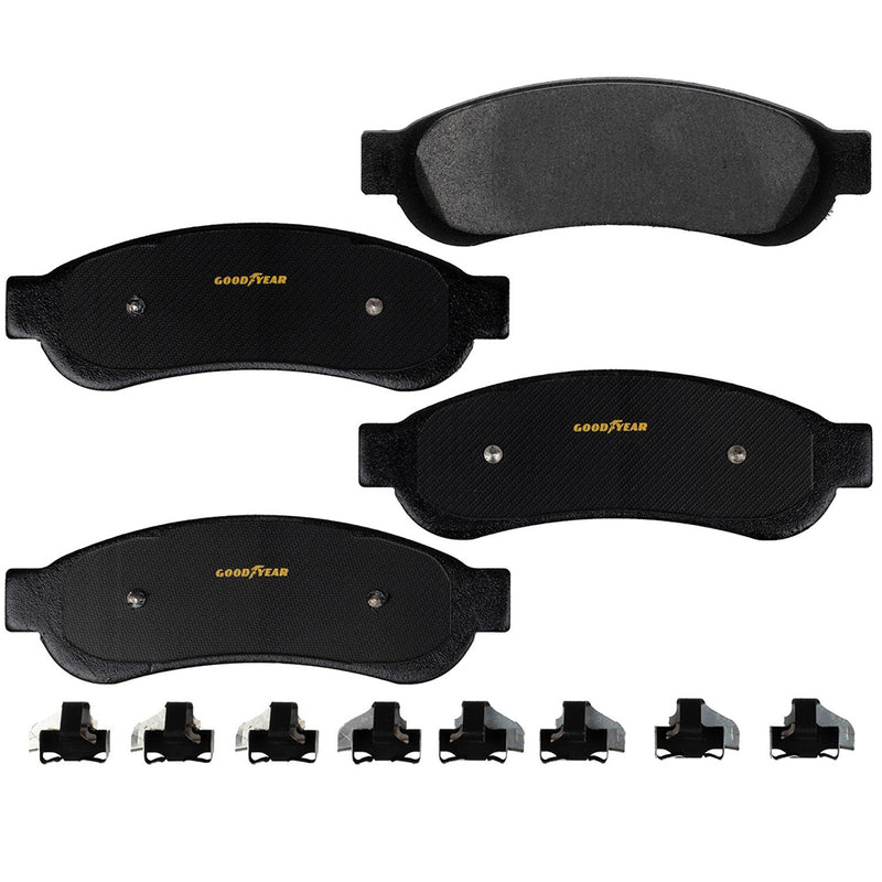Goodyear Brakes GYD1334A Truck and SUV Carbon Ceramic Rear Disc Brake Pads Set