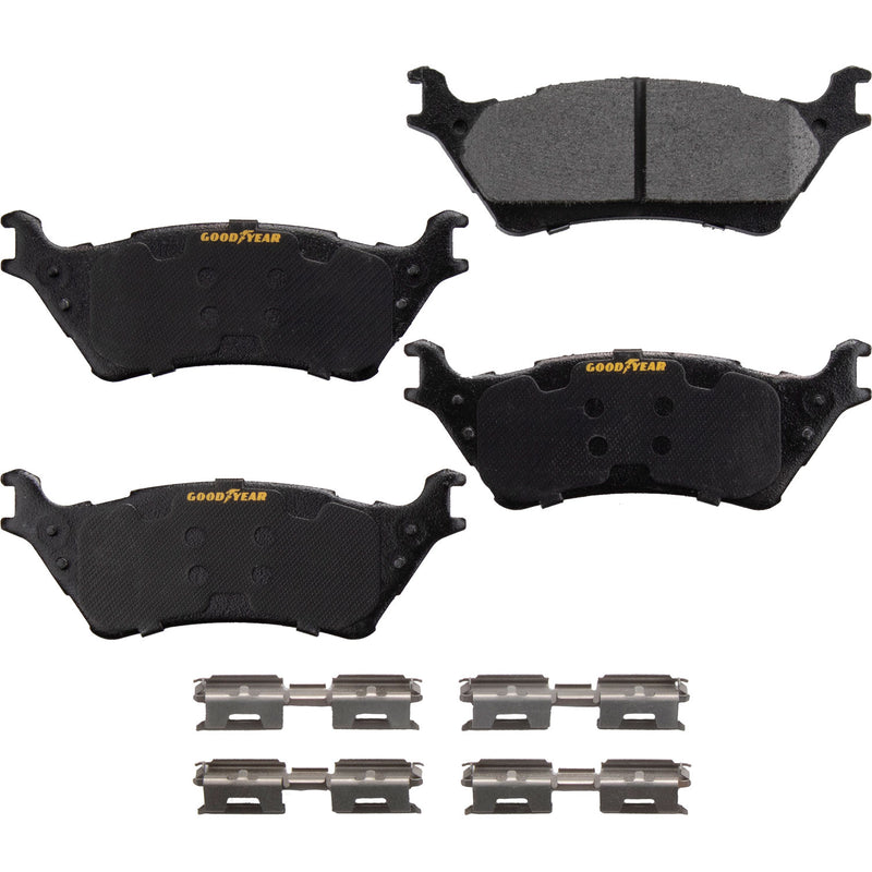 Goodyear Brakes GYD1602 Truck and SUV Carbon Ceramic Rear Disc Brake Pads Set