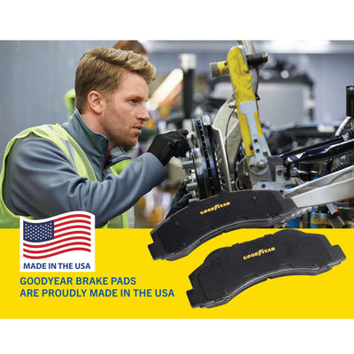 Goodyear Brakes GYD897 Automotive Carbon Ceramic Truck and SUV Front Brake Pads
