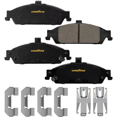 Goodyear Brakes Vehicle Front Brake Bundle w/Carbon Ceramic Pads & AntiOx Rotors
