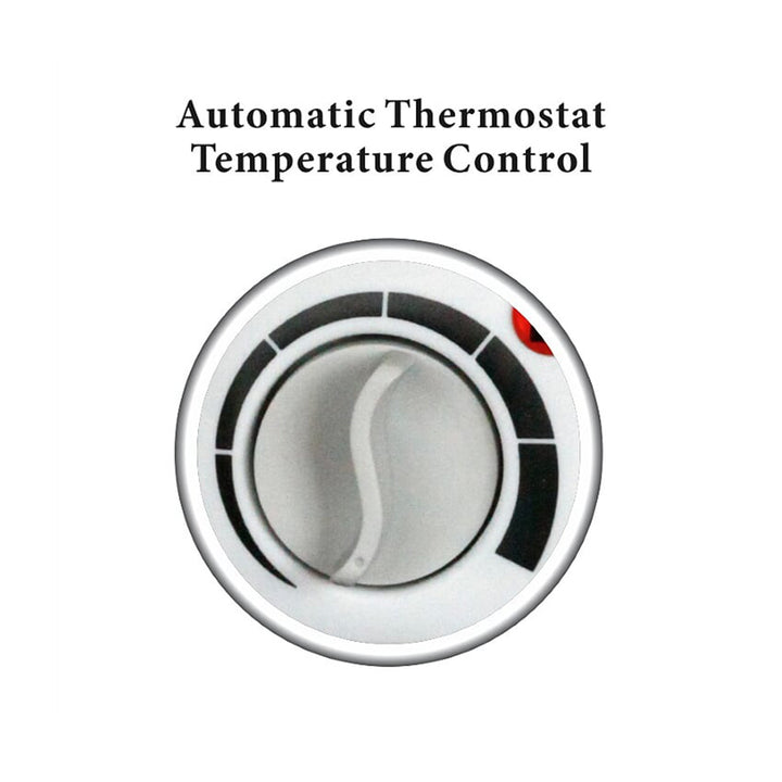 Optimus H-1322 2 Speed Fan Personal Space Heater with Thermostat (Open Box)