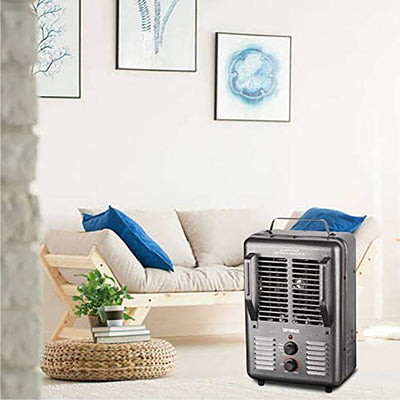 Optimus H-3013 Indoor Electric Utility Space Heater with Thermostat (Open Box)