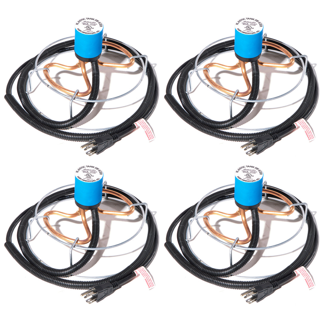 Farm Innovators H-439 1000 Watt Cast Aluminum Submergible Water Deicer (4 Pack)