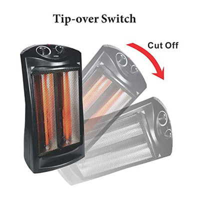 Optimus H-5235 Portable Fan Forced Tower Quartz Heater w/ Thermostat (Used) - VMInnovations