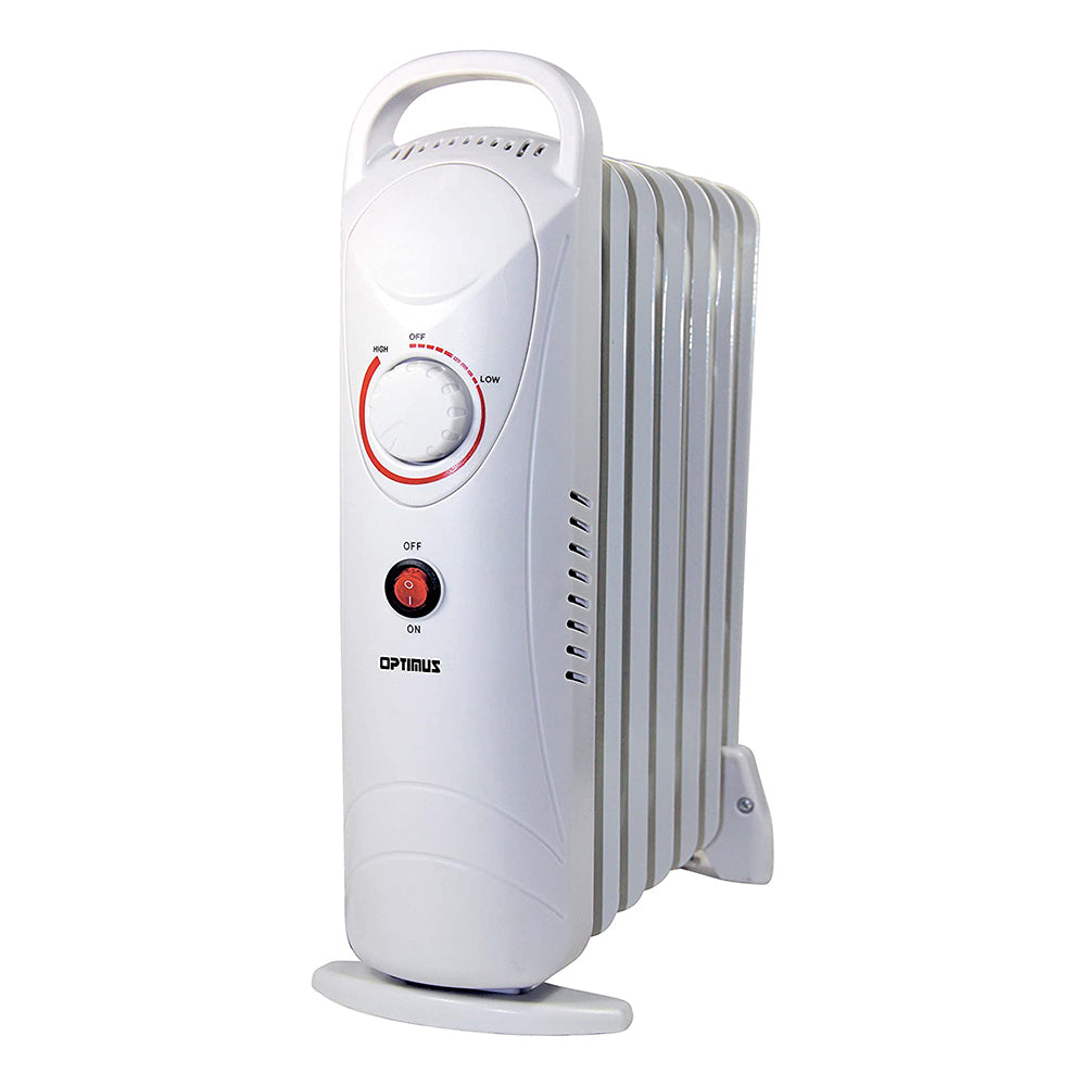Optimus H-6003 Mini 700W Oil Filled Radiator Space Heater w/ Thermostat (Used) - VMInnovations